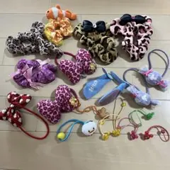 ディズニーリゾート ヘアゴム シュシュ 豹柄 スティッチ バルーン まとめ売りのサムネイル