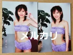 杉村陽子 生写真4枚セット㉝レースクイーン（ハガキサイズ）水着（再