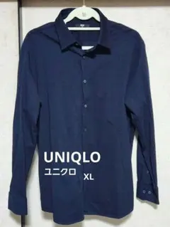 UNIQLO ネイビー 長袖シャツ XL