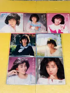 柏原芳恵 ／ハロー・グッバイ 等／EPレコード 7枚セット