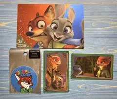 ズートピア カード ステッカー 4点セット