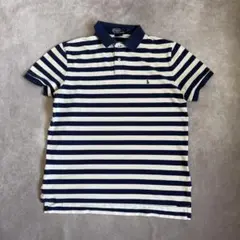 ポロバイラルフローレン ボーダーポロシャツ L
