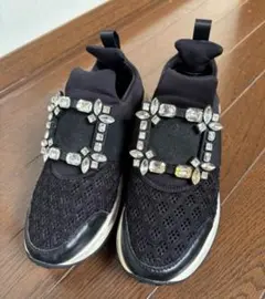 ♡Rady♡ブラックメッシュスニーカー ストーン装飾付き♡