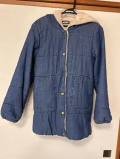 ANAP フリースボアジャケット デニムブルー