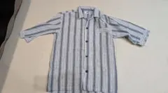 ストライプ半袖パジャマセット（七分丈）