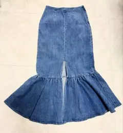 ノーリーズ　Rie Miller マーメイドデニムスカート　ブルー　36のサムネイル