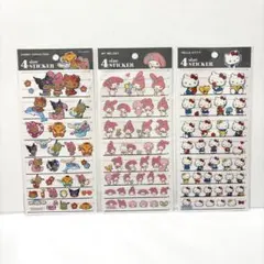 サンリオキャラクターズ 4size STICKER 3枚セットのサムネイル
