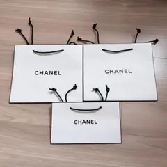 CHANEL ショップ袋 3枚セット シャネル ショップバッグ - メルカリ