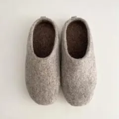 北欧、暮らしの道具店　ウール素材のあったかルームシューズ　Ｍ