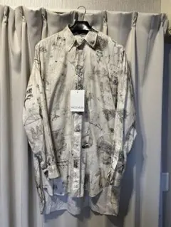 jil sander 20-21awウールシルクシャツ 水墨画（バイソン柄） - メルカリ