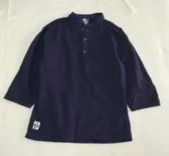 CHUMS ハリケーン トップ 七分丈シャツ／ネイビー／S