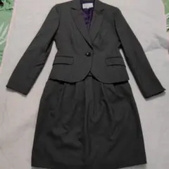 グレー スカートスーツ シングルボタン[値下げ