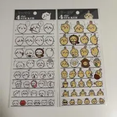 ちいかわ 4サイズステッカー 2枚組セット