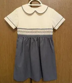 白金よつば ワンピース 水色 95cm 本番 本番服 幼稚園受験 お受験