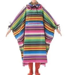 送料無料 新品 LOGOS メモリーズレインポンチョ フェスティバル