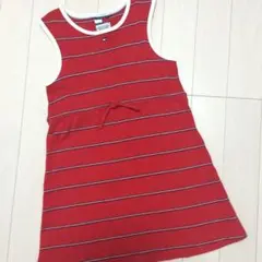 【美品】トミー☆ボーダー☆袖なし☆ワンピース