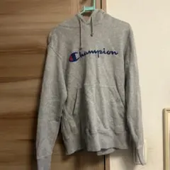 Champion グレー フード付きパーカー