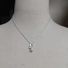 デザイン淡水パールネックレス　レトロ　ヴィンテージ　s925