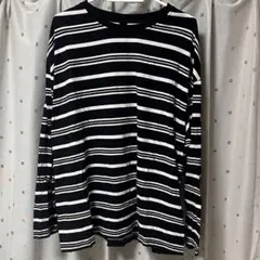 ボーダー 長袖Tシャツ ネイビー ホワイト