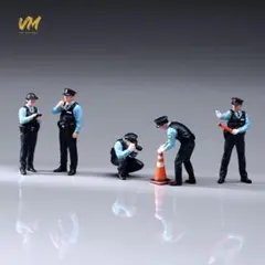 1/64 日本警察官フィギュアセット 交通整理・警備シーン ジオラマ用 セット 1/64 日本警察官フィギュアセット 交通整理・警備シーン ジオラマ用
