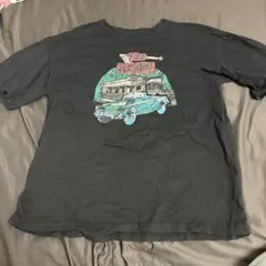 ビッグシルエット 車プリント Tシャツ