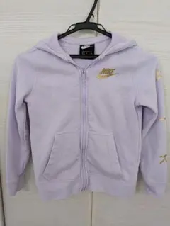 Nike 薄紫 フルジップパーカー 120cm