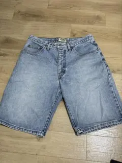 GUESS ゲス ハーフデニム ハーフパンツ 28インチ 背面ロゴ刺繍のサムネイル