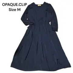 OPAQUE.CLIP ネイビー ロングワンピース M