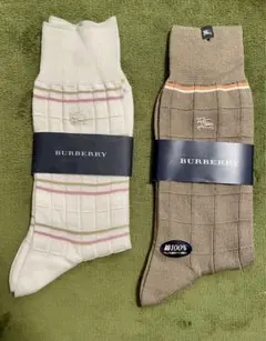Burberry チェック柄ソックス 25-26cm