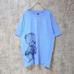 【美品】GILDAN ギルダン 半袖シャツ Tシャツ トップス クマデザイン F