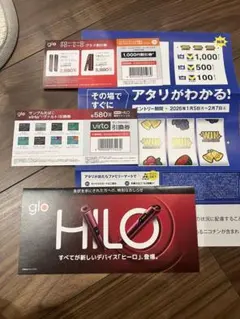 gloサンプルたばこ券 + glo割引券 1,000円割引券　ファミリーマート