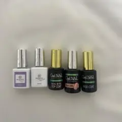 Gal Nail ネイルケアセット ホワイト・ベース・トップコート　左2つ未使用