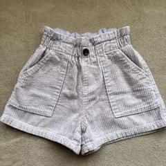 GU コーデュロイ ショートパンツ 薄いピンク　130