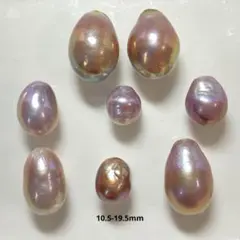 訳あり　エディソンバロックパール　8粒セット