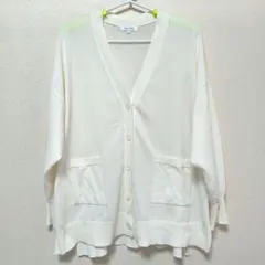 GLOBAL WORK アイボリー カーディガン Mサイズ