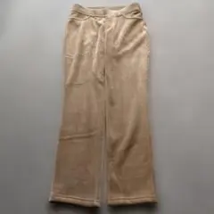 ベージュ コーデュロイ ストレートパンツ