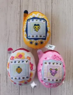 たまごっち　祝ケータイかいツー！たまごっちプラス　ちびるっくぬい　3点