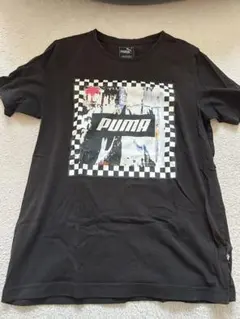 PUMA ロゴプリント 半袖Tシャツ ブラックのサムネイル