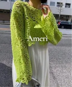極美品 Ameri MEDI FLOWER SAINT LACE TOP フリーのサムネイル