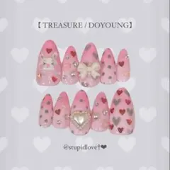 ネイルチップ 推しネイル TREASURE ドヨン 現品 オーダーのサムネイル