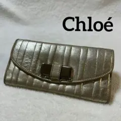 Chloé クロエ リリー 長財布 キルティング ゴールド リボンのサムネイル