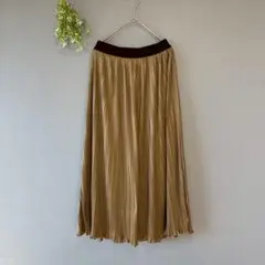 グローバルワーク〔F〕大人カジュアル◎楽ちんウエストゴム◎ロングプリーツスカート