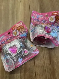 新品未開封2個　プリンセスジュエリーボックス　ハート　ピンク　ハート　スクエア