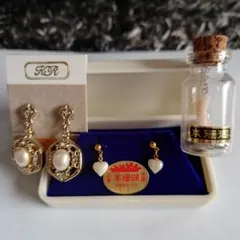 本珊瑚ネックレス　ピアス　イヤリング　まとめ売り