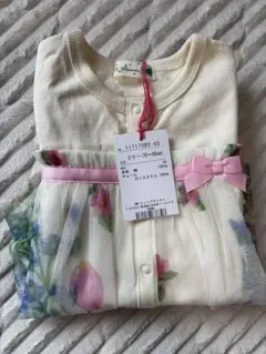 ニットプランナー　花柄　ロンパース