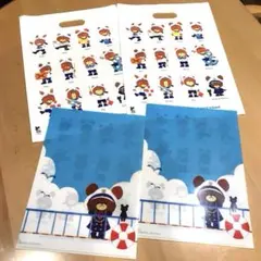 くまのがっこう クリアファイル＆ショッパーバッグ　２セット