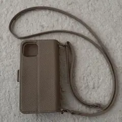ベージュ レザー風 スマホケースiPhone14