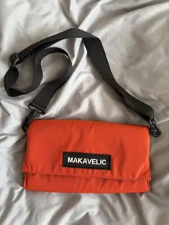 本日まで¥2999MAKAVELIC サコッシュ オレンジ ショルダーバッグ