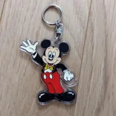 (レトロ)ディズニーランド　ミッキーマウス キーホルダー アクリル製