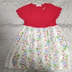 WILL MERY 花柄レースワンピース 130